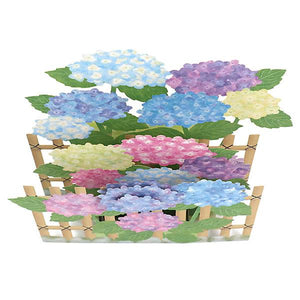 Pop-up Greeting Card - Hydrangea