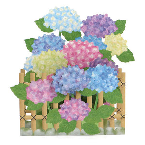 Pop-up Greeting Card - Hydrangea