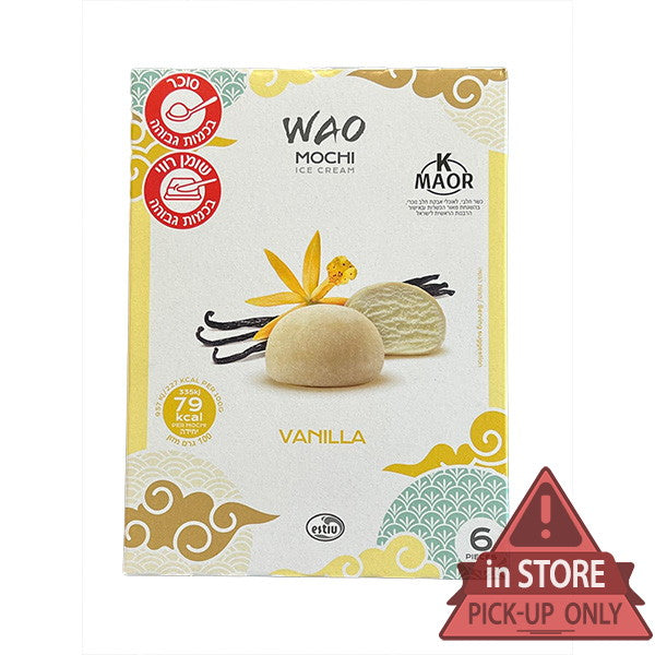 WAO Mochi Ice Cream Vanila 6 unit