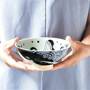 Porcelain Rice Bowl Whale