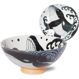 Porcelain Rice Bowl Whale