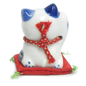 Maneki Neko Right Hand Blue 6cm