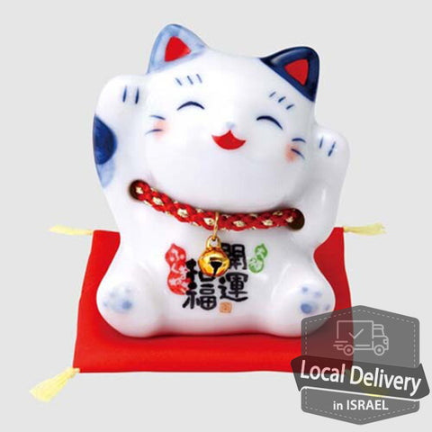 Maneki Neko Banzai Blue 6cm