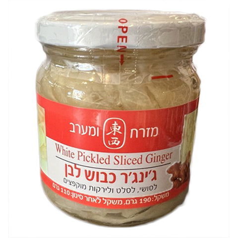 White Pickled Sliced Ginger No MSG 190g