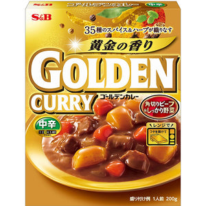 S&B Instant Golden Curry Sauce Medium Hot 200g