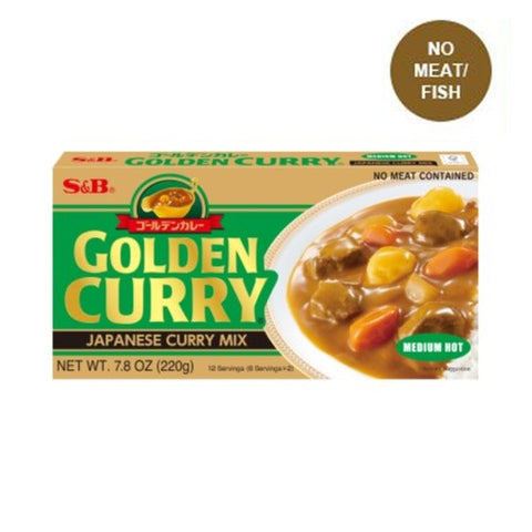 S&B Golden Curry Sauce Mix Medium Hot 220g