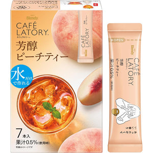AGF Blendy Cafe Latory Aromatic peach tea 7 Sticks