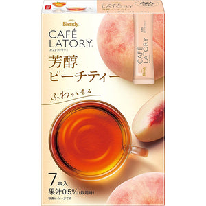 AGF Blendy Cafe Latory Aromatic peach tea 7 Sticks
