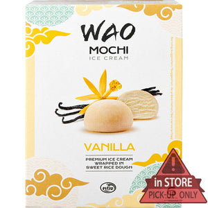 WAO Mochi Ice Cream Vanila 6 unit