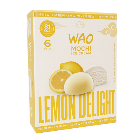 WAO Mochi Ice Cream Lemon Delight 6 unit