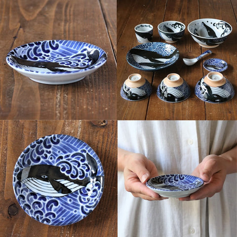 Porcelain Small Plate Whale