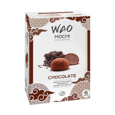 WAO Mochi Ice Cream Chocolate 6 unit