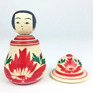 Naruko Kokeshi with Hat 8cm